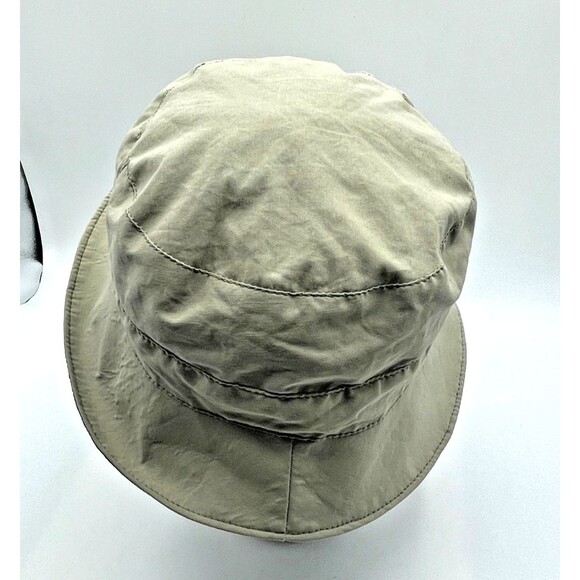 Retro Franz Bittner Gore-Tex Reversible Sun Hat Packable Beige Blue Bucket Hat - Picture 11 of 13